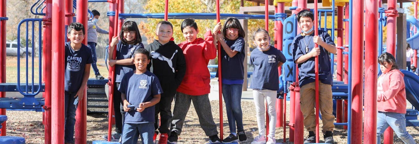 Group of students on the playground